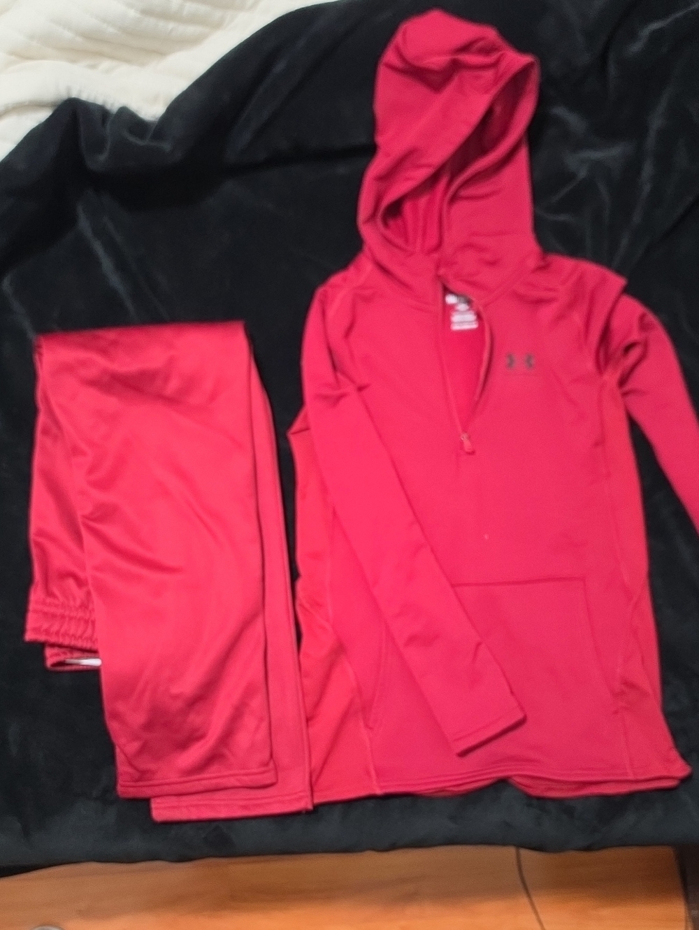 Under Armour Kids Burgandy Sweat Set